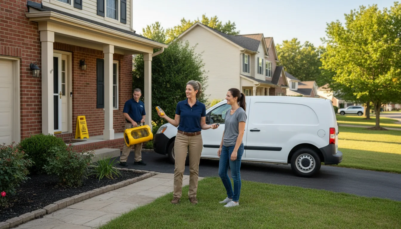 Water restoration image for Water Damage & Restoration Services in Strang, OK